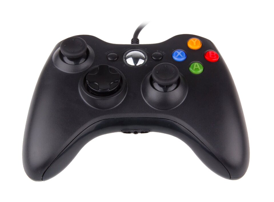 Джойстик проводной для Xbox 360 и компьютера