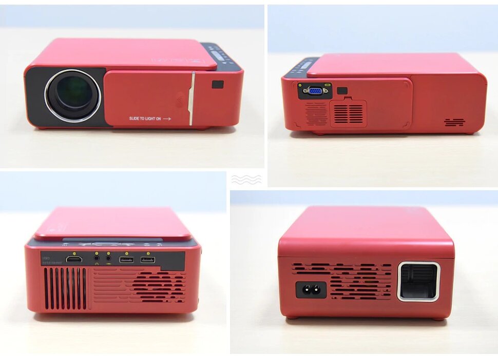 Проектор Touyinger T6A + Wi-Fi Красный (1)