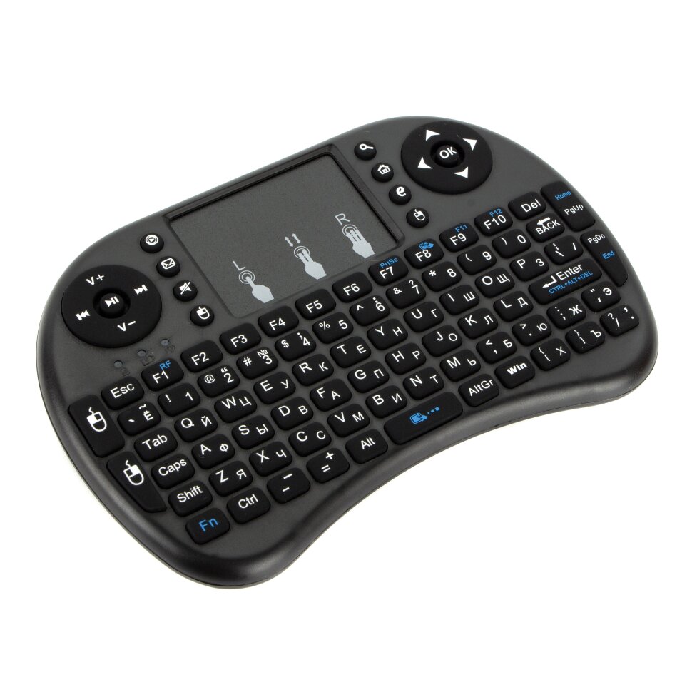 Беспроводная клавиатура с трекпадом mini i8 русская раскладка