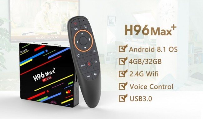 Smart тв приставка H96 MAX plus 4Gb / 64Gb  (6)