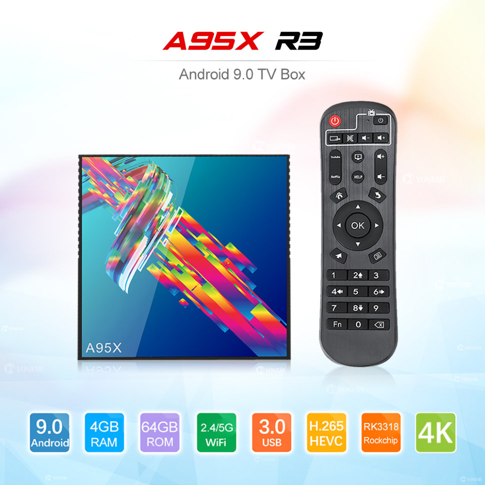 Smart TV приставка A95X R3 4GB+64GB