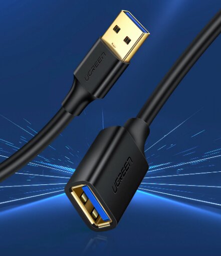 Кабель-удлинитель uGreen USB 3.0 A(m) - USB 3.0 A(f), 1.5м  (9)