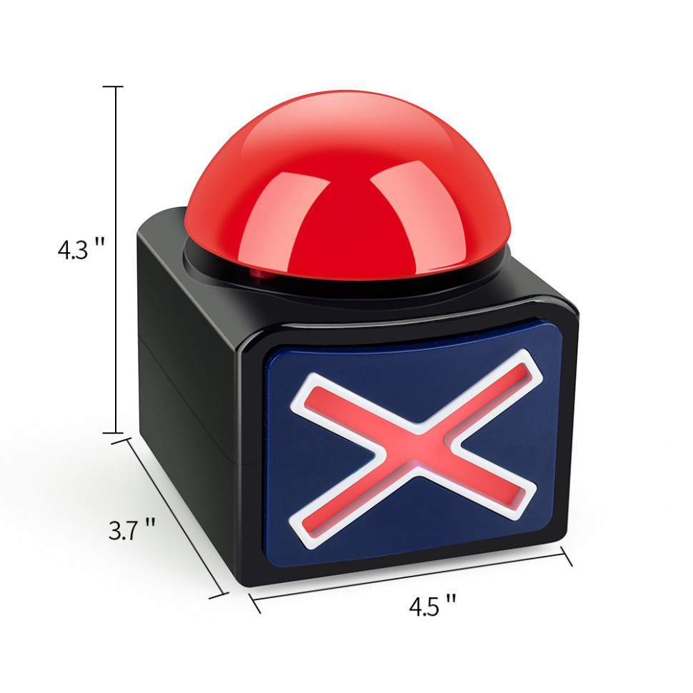 Красная кнопка для викторин и конкурсов (комплект 2 шт.)