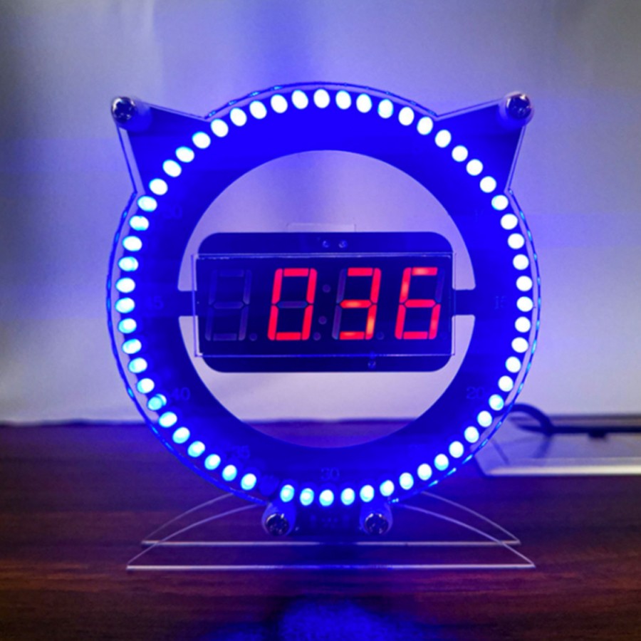 DIY Набор для пайки "Коточасы", часы, будильник, календарь, термометр