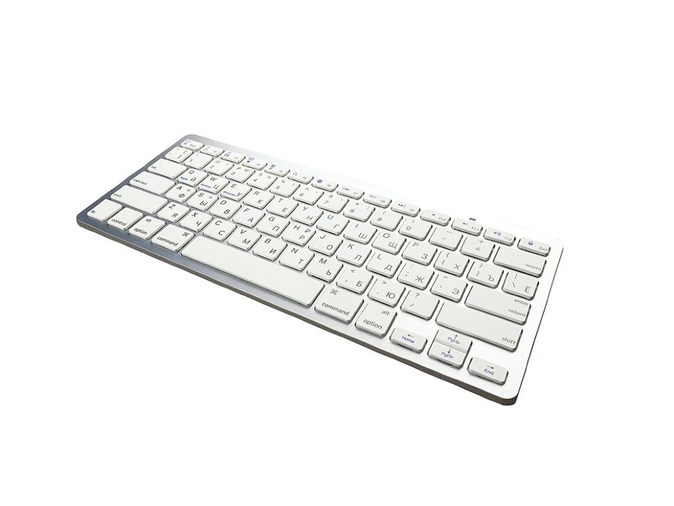 Беспроводная Bluetooth клавиатура для Android Mac Windows ( BK 3001 ) Белый (2)