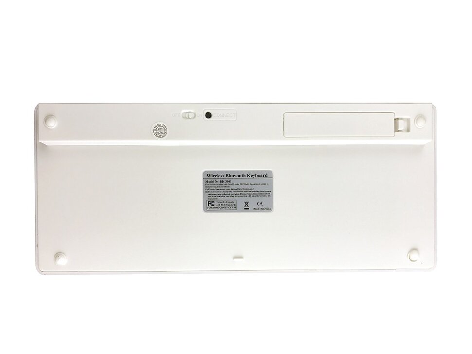 Беспроводная Bluetooth клавиатура для Android Mac Windows ( BK 3001 ) Белый (3)