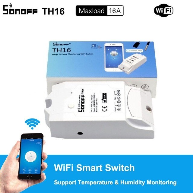 WiFi-Реле Sonoff TH 16A  (2)