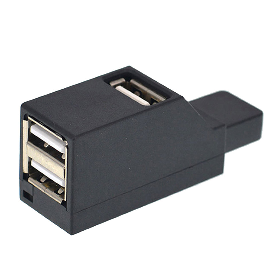 

USB мини-концентратор на 3 разъема (USB - USB2.0 x 3) (Черный)