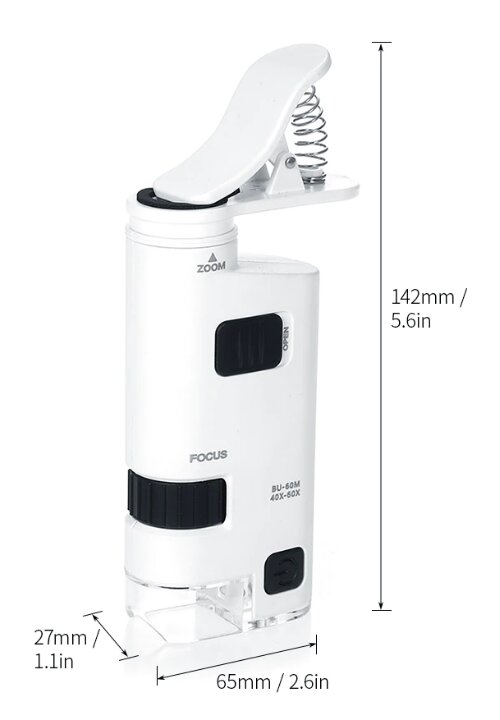 Портативный цифровой микроскоп для смартфона х80-120  (7)