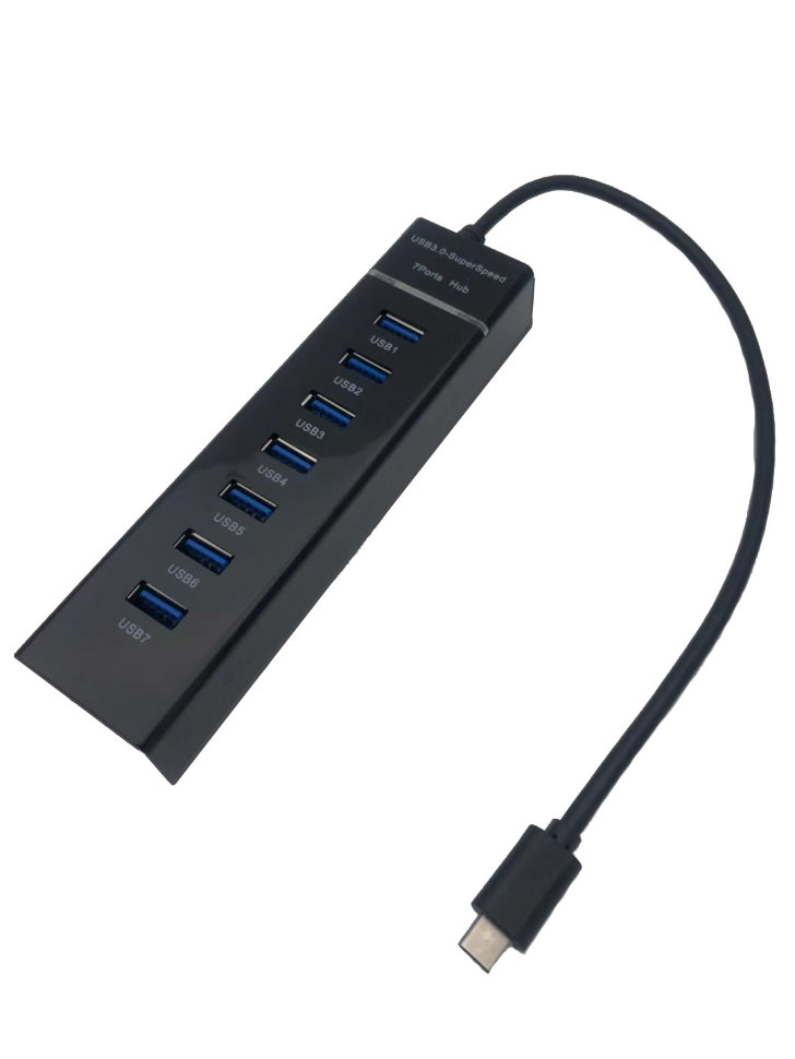 USB - концентратор на 7 разъемов (Type-C - USB3.0 x 7) (*)