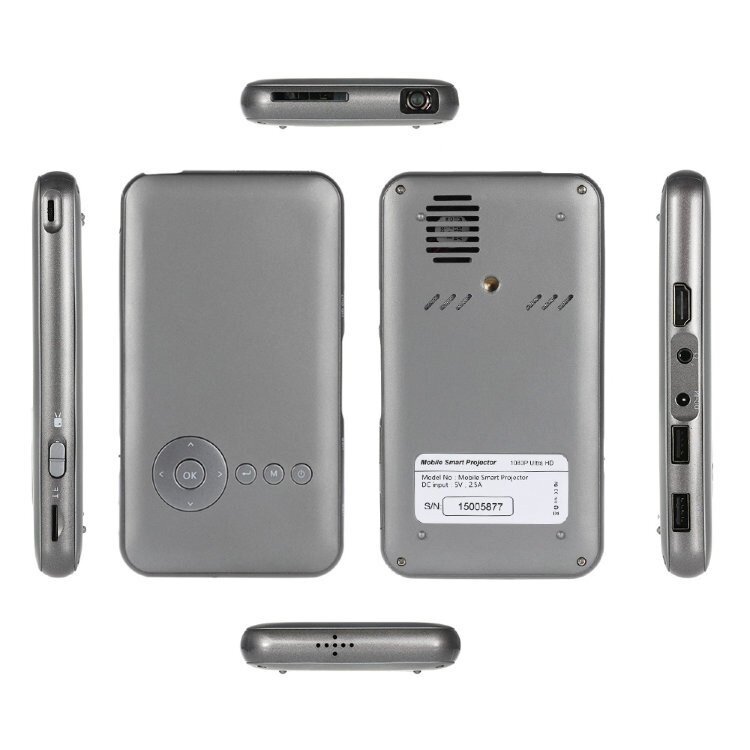 Проектор Everycom S6 Plus 16GB (Android, WiFi) Серый (3)