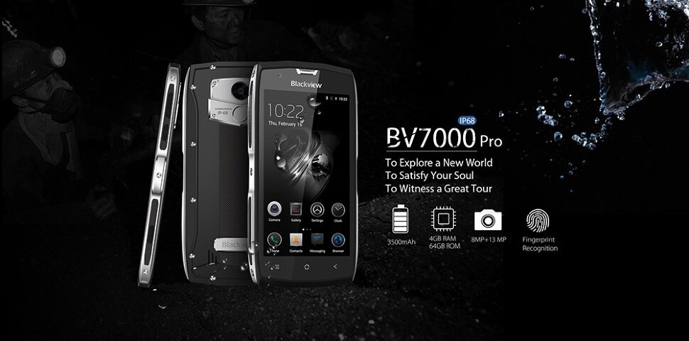 Смартфон Blackview BV7000 Pro Черный (6)