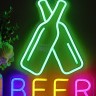Неоновый светильник / Неоновая вывеска "Beer Пиво"