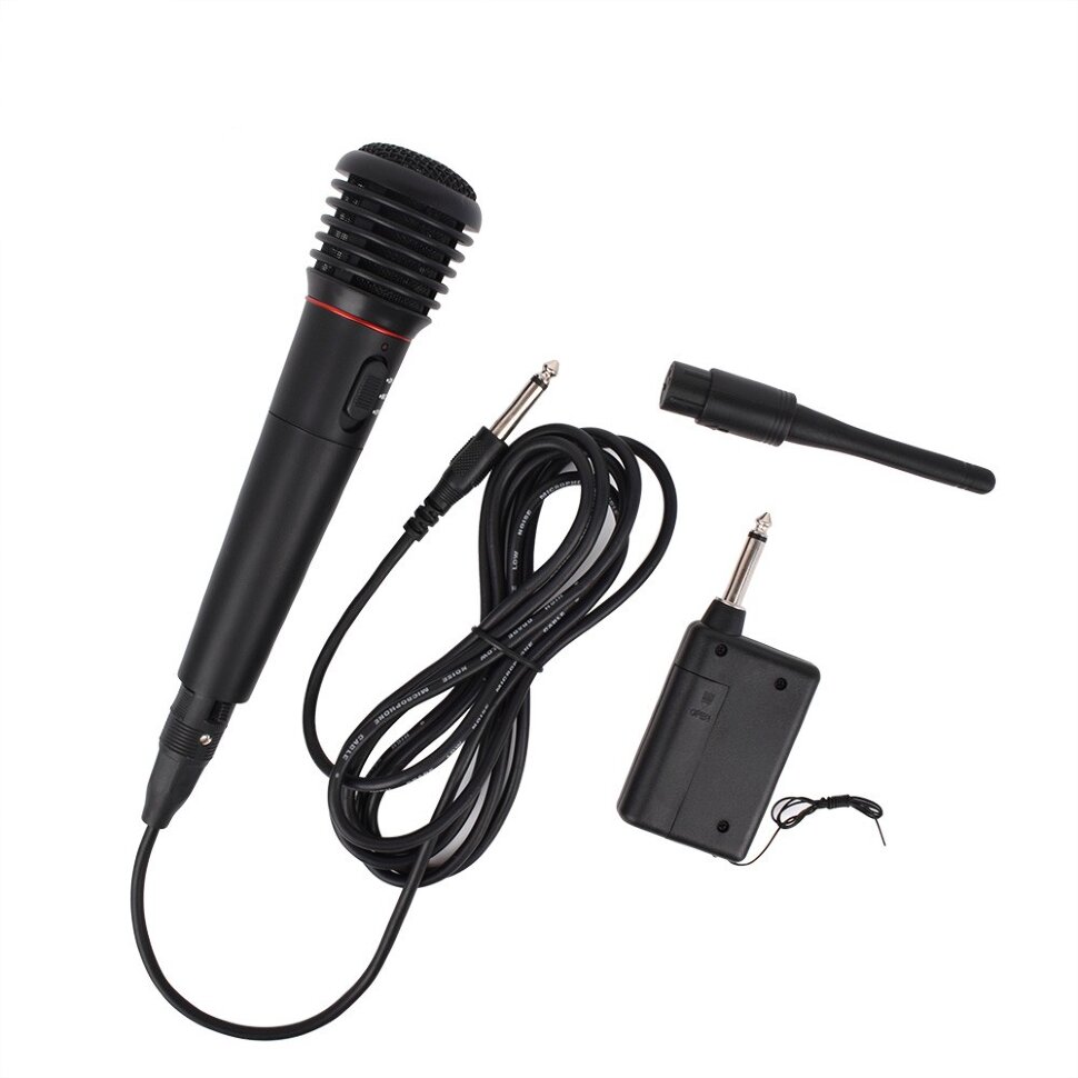 Микрофон 2 в 1 (проводной / беспроводной) DM-308  (2)