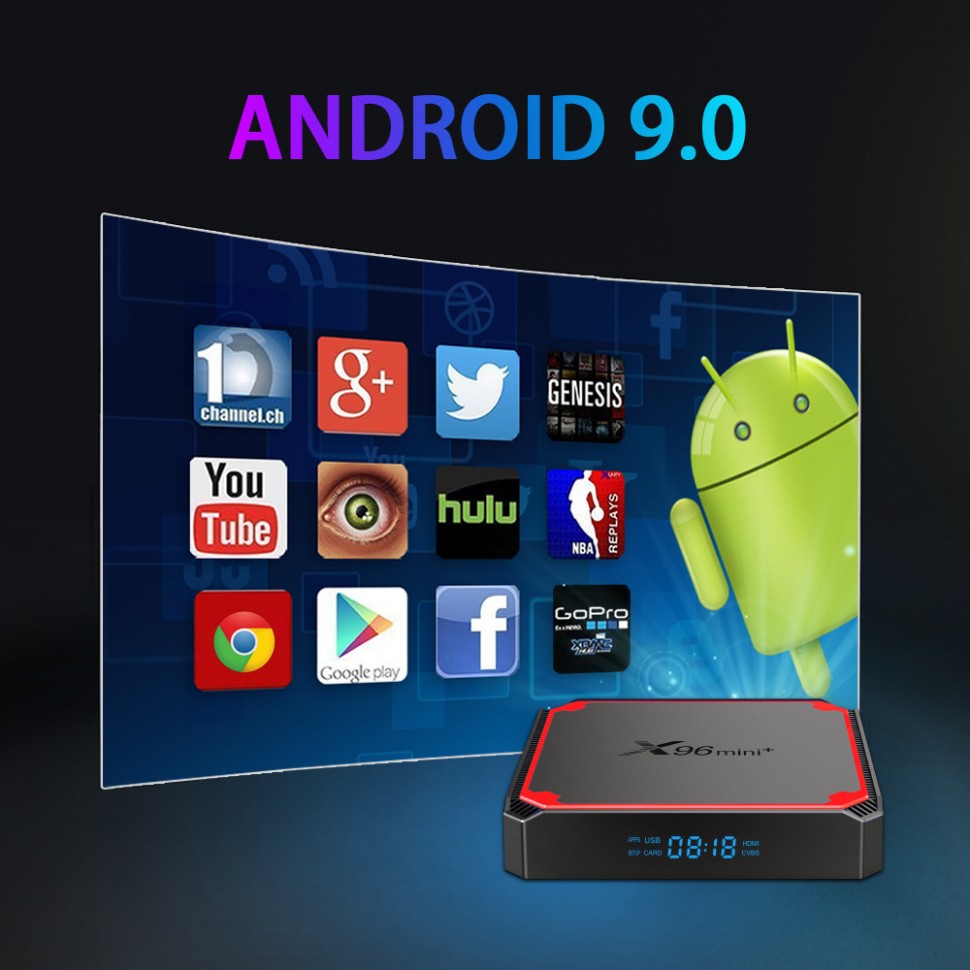 Smart ТВ приставка X96 mini+ 1Gb/8Gb S905W4, Android 9.0