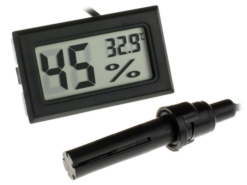 Цифровой термометр-гигрометр для бассейна, аквариума, террариума  (1)