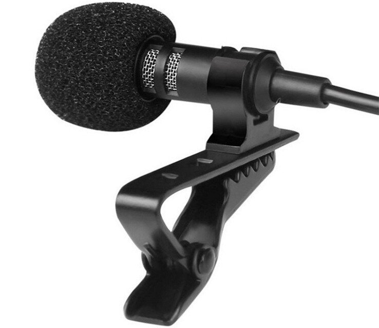 Микрофон с металлической петличкой для блогеров  (5)