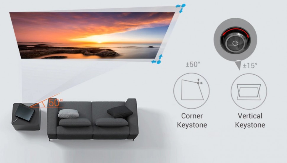 Проектор BYINTEK K25 Smart (Android, Wi-Fi, Full HD 4K 1080P)