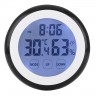 Термометр-гигрометр с часами и будильником, сенсорный