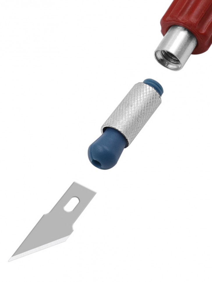 Нож резак канцелярский макетный (скальпель) набор 13 лезвий, 3 ручки