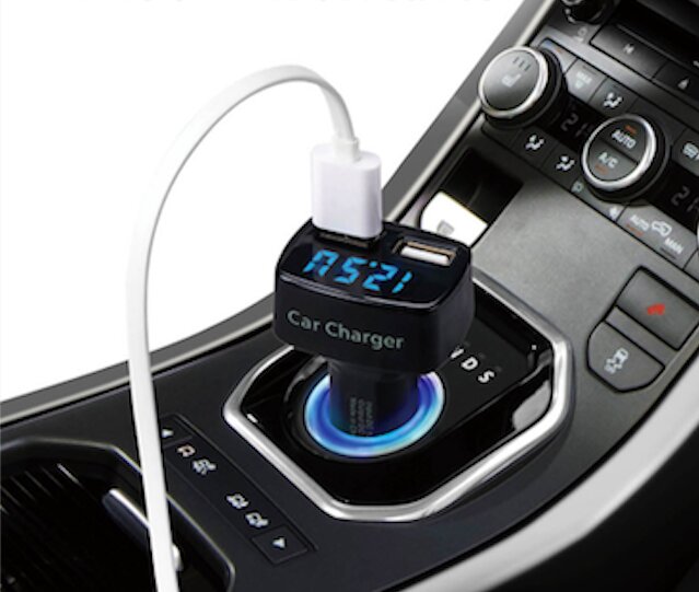 Зарядное устройство в авто SIMR car charger 4 в 1 Белый (2)