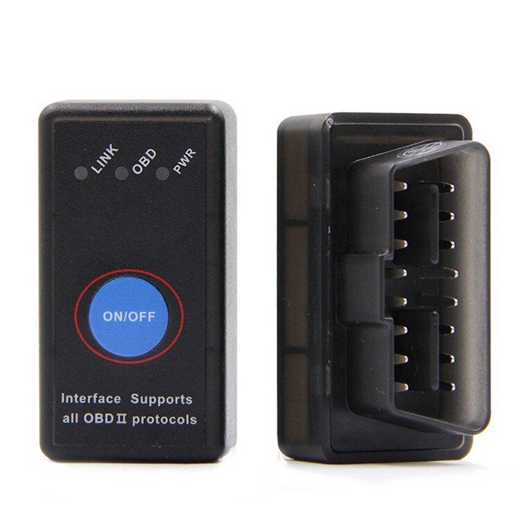 Автосканер ELM327 MINI Bluetooth 4.0 v1.5 OBD2 с чипом 25K80 и кнопкой выключения