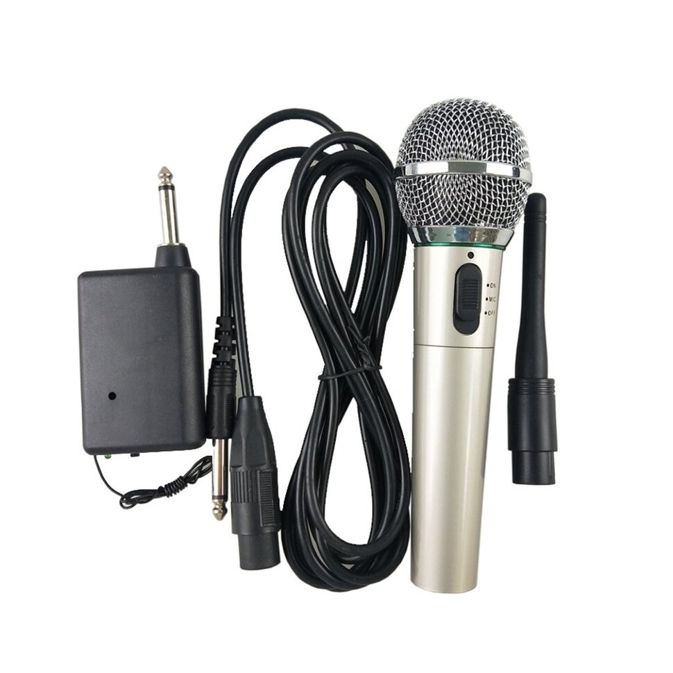 Беспроводной / проводной микрофон динамический D-620  (4)