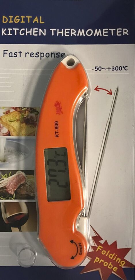 Складной электронный термометр для мяса  (3)