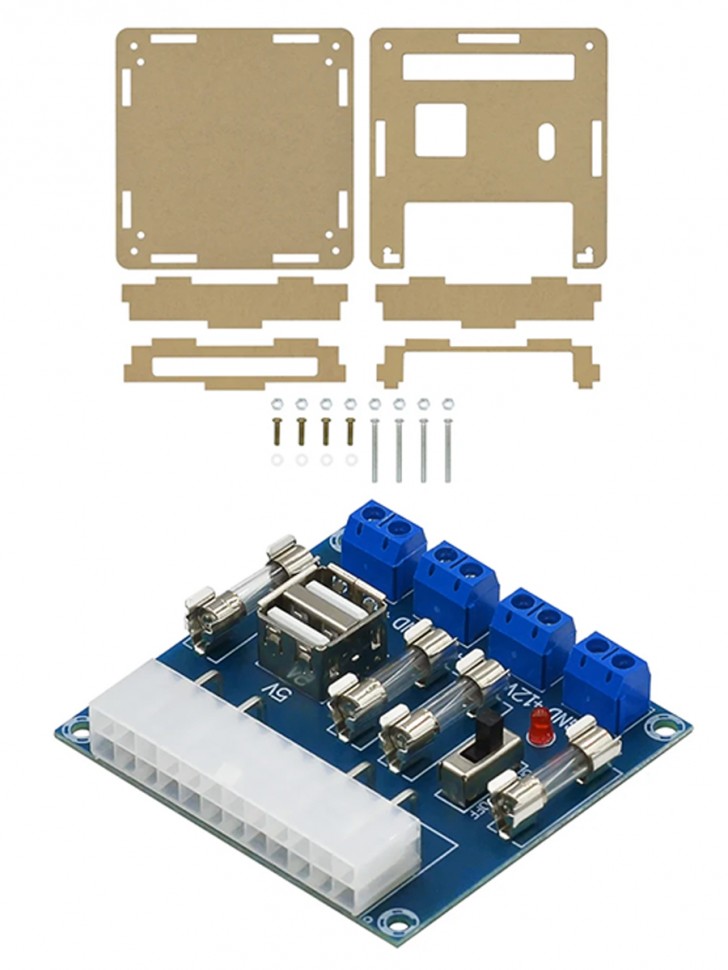 Адаптер питания HU-M28 для АТХ компьютерного блока с USB