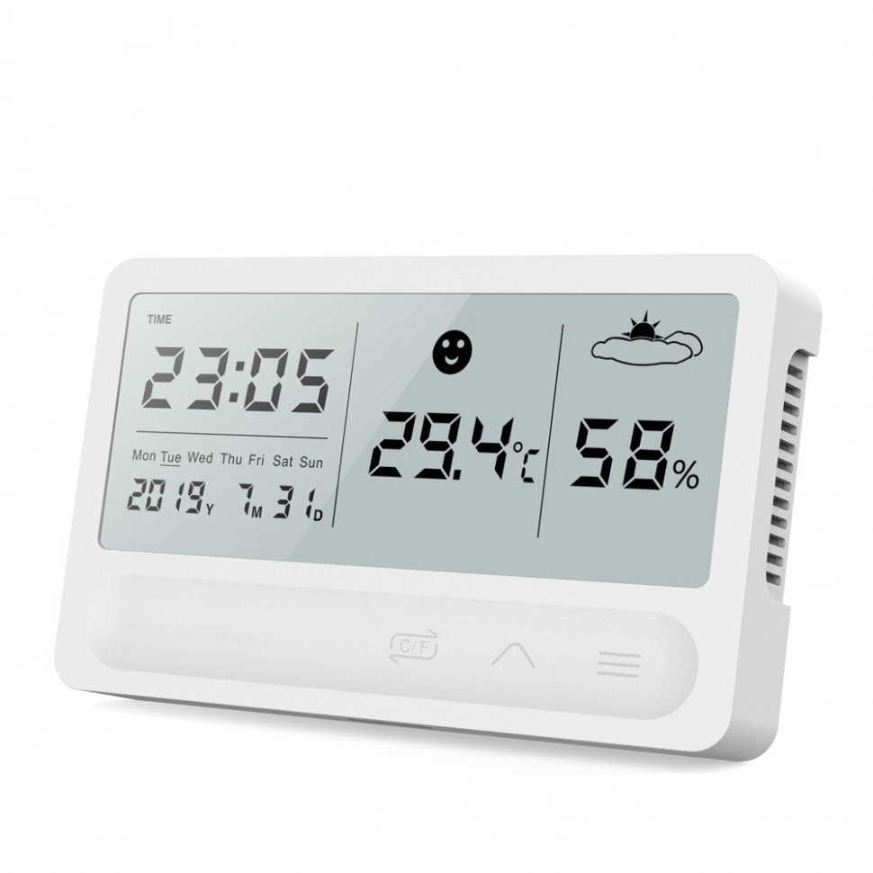 Часы-будильник Winys с термометром и гигрометром