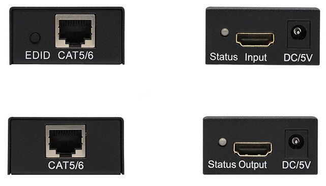 Удлинитель HDMI активный по витой паре RJ45  (3)