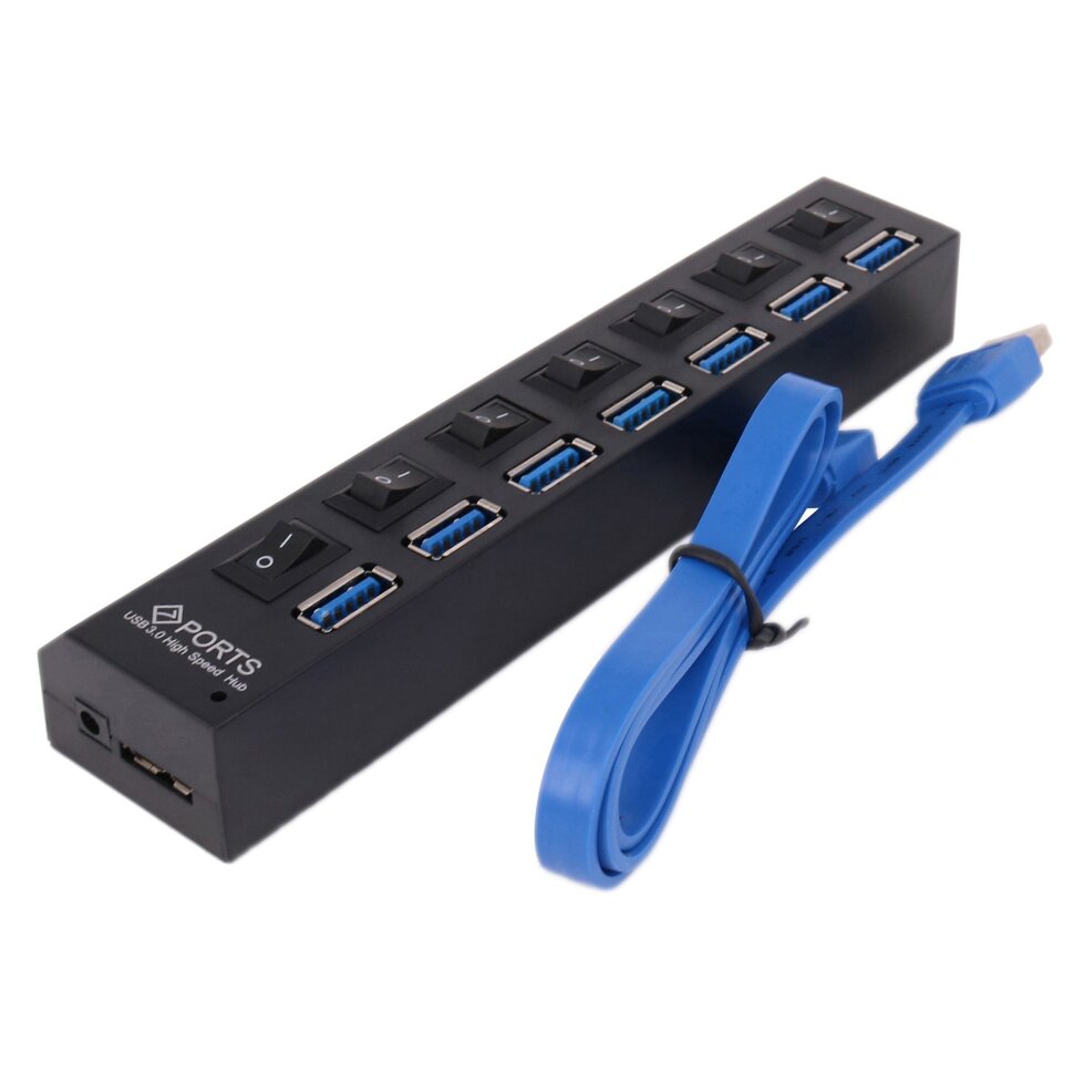USB 3.0 HUB концентратор 7 разъемов  (5)