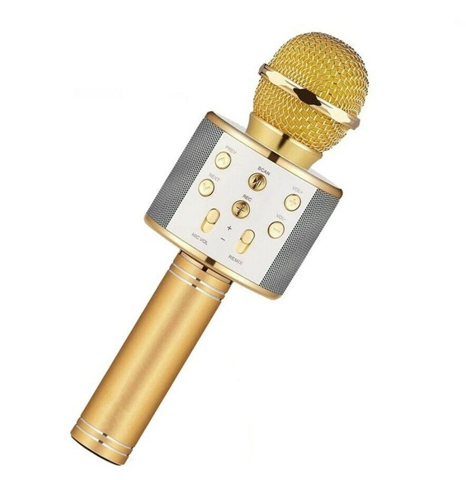 Портативный беспроводной микрофон для караоке с Bluetooth
