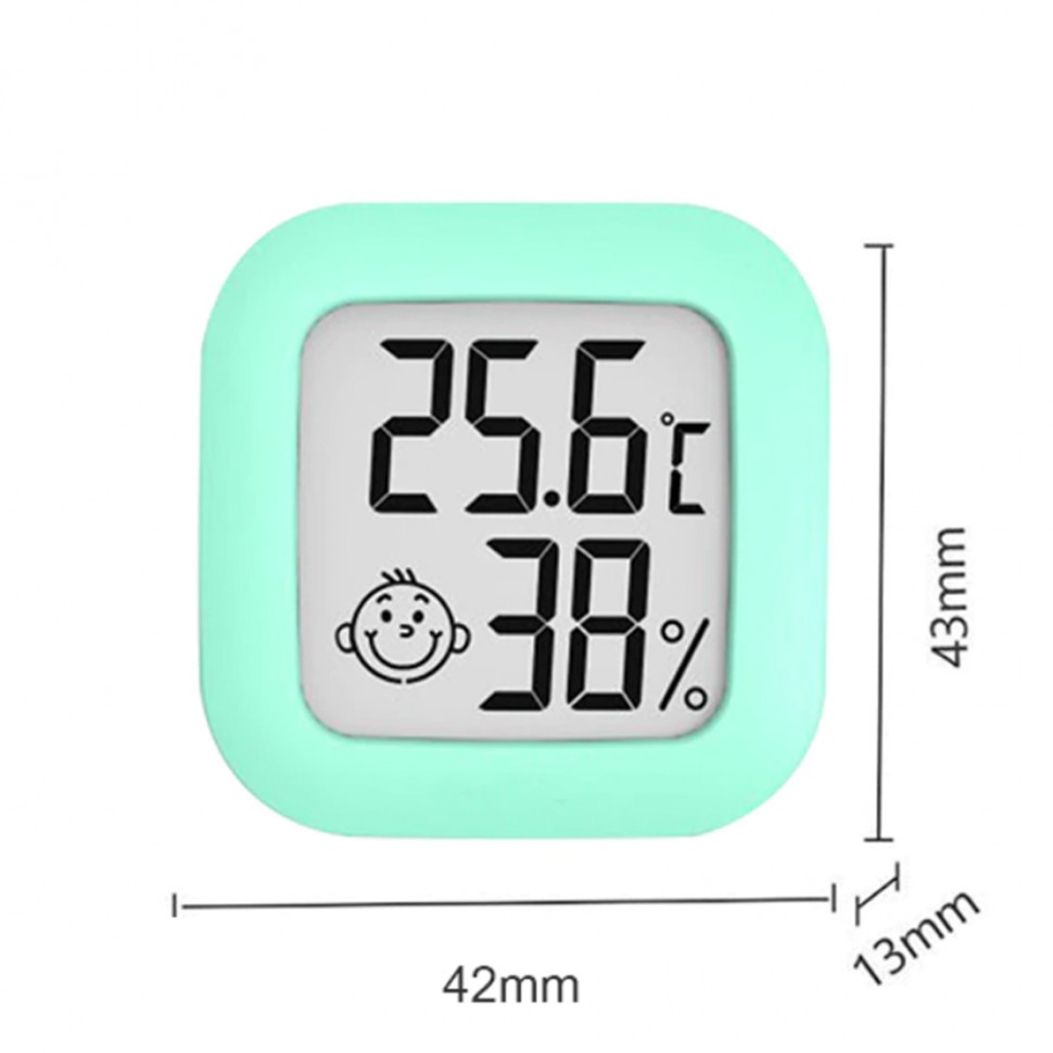 Мини термометр-гигрометр со смайликом