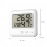 Термометр-гигрометр с часами, будильником и смайликом
