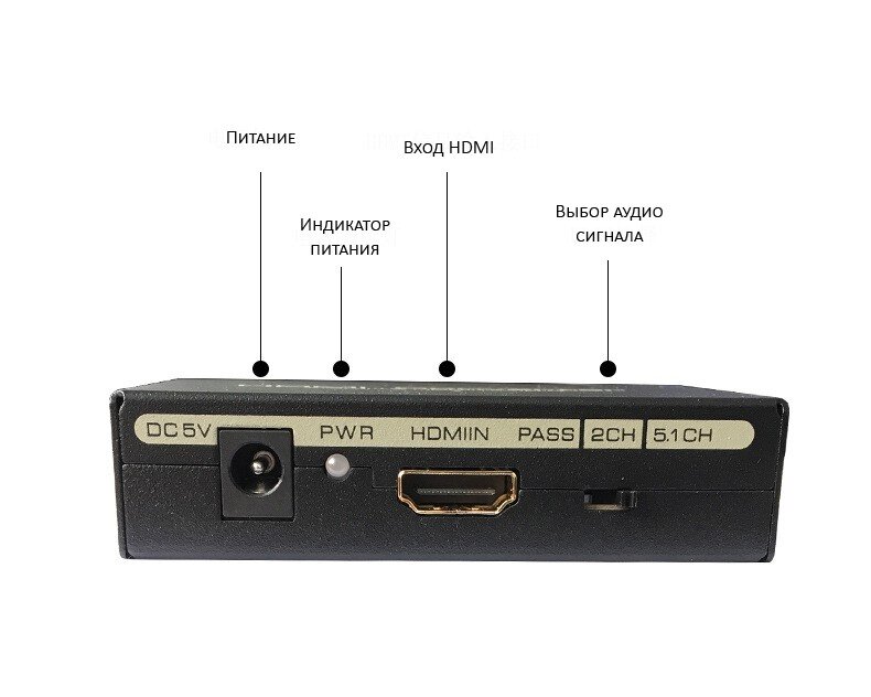 Аудио разветвитель (конвертер аудио сигнала) HDMI to HDMI + AUDIO + SPDIF  (4)