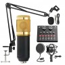 Конденсаторный студийный микрофон BM 800 со звуковой картой V8
