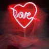 LED светильник "Сердце+LOVE"