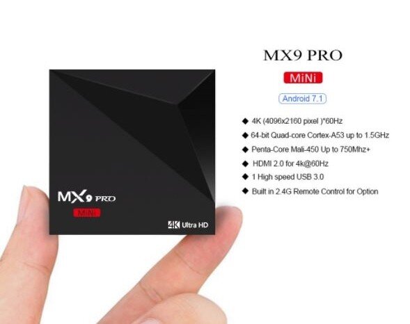 Smart тв приставка MX9 PRO mini 1Gb / 8Gb  (2)