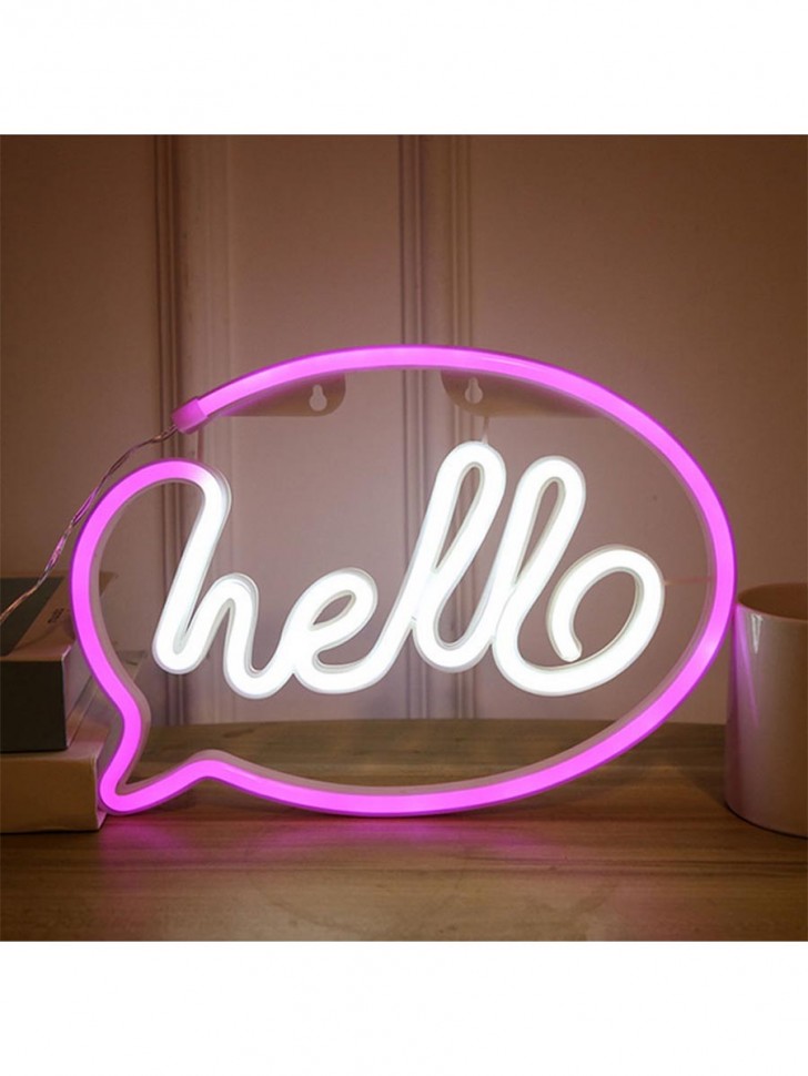 LED светильник "HELLO привет"