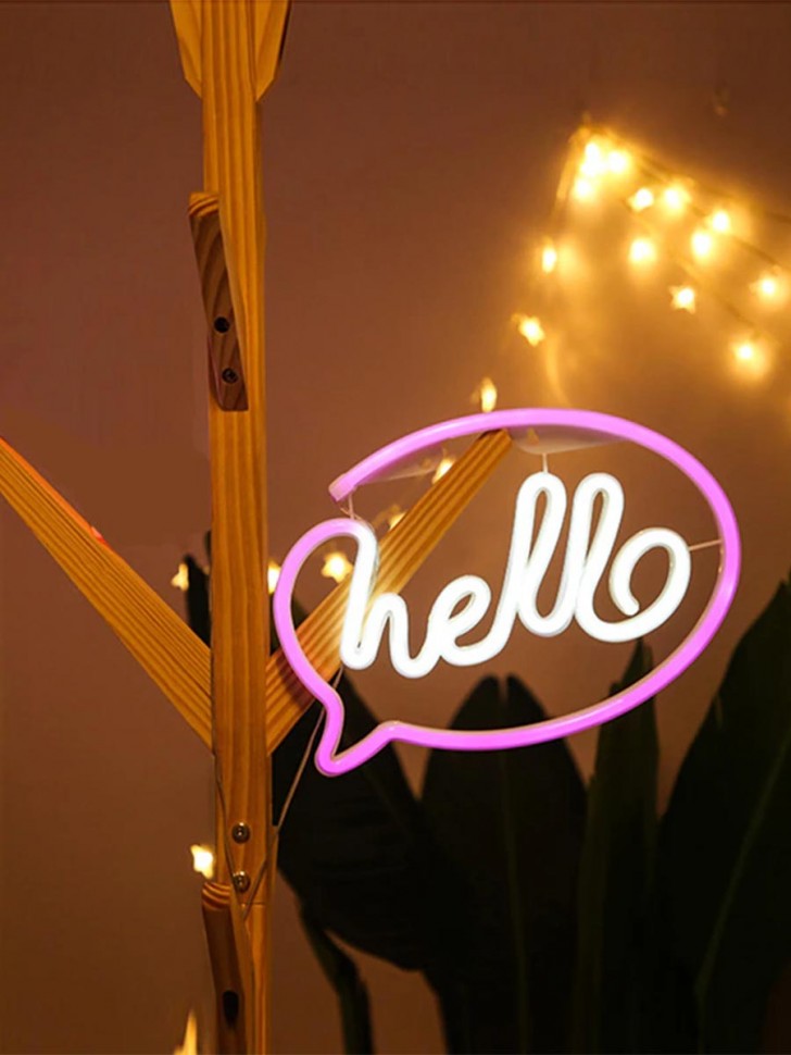 LED светильник "HELLO привет"