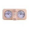 Термометр-гигрометр для сауны и бани, с песочными часами, из сосны