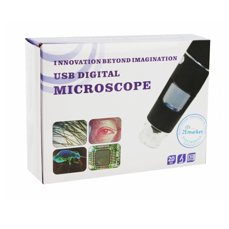 Портативный цифровой USB-микроскоп 1000х на подставке  (4)