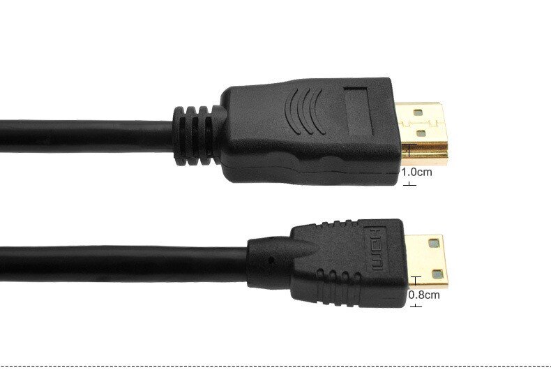 Кабель mini HDMI - HDMI 1,8м  (2)