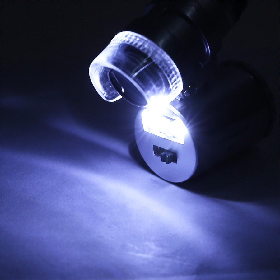 Мини лупа с LED-подсветкой для проверки банкнот