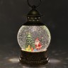 Декоративный новогодний фонарь "Дед Мороз у елки" CFL-9