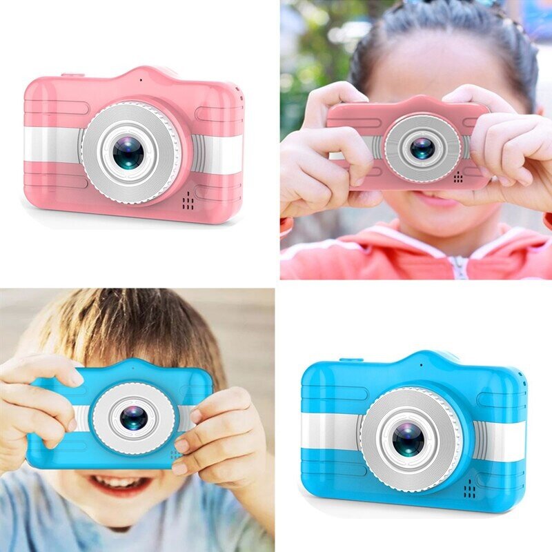 Детский цифровой фотоаппарат X600 с функцией селфи Голубой (2)