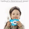 Детский цифровой фотоаппарат X600 с функцией селфи Голубой (3)