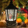 Декоративный новогодний фонарь "Дед Мороз у елки" CFL-6