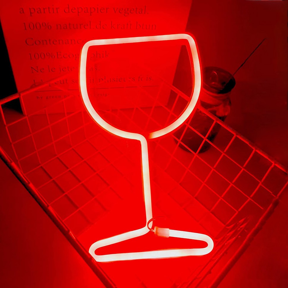 LED светильник "Бокал для вина"